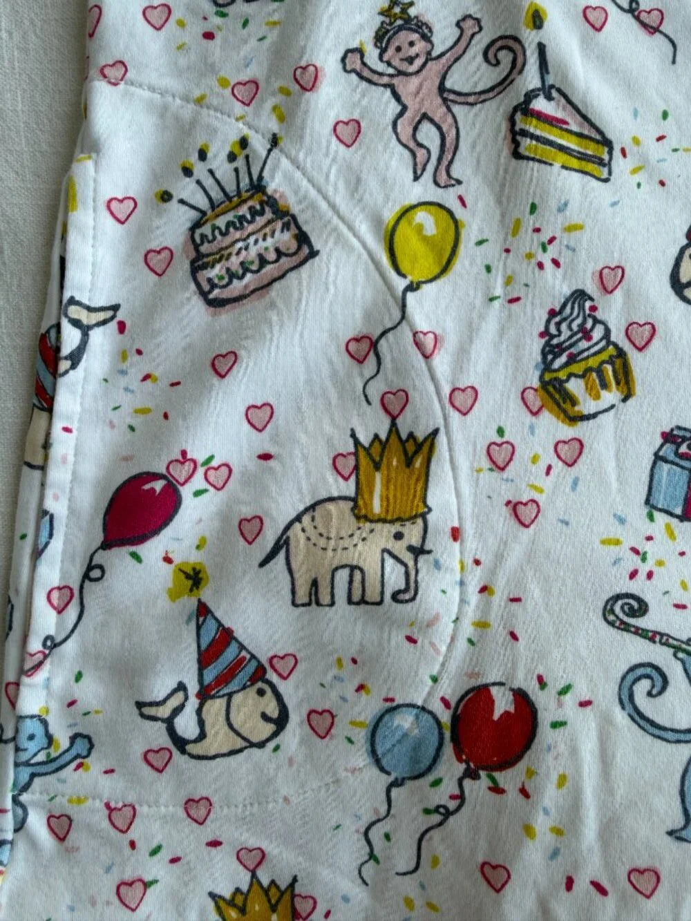 Girls Roller Rabbit Birthday Pajama Nightgown